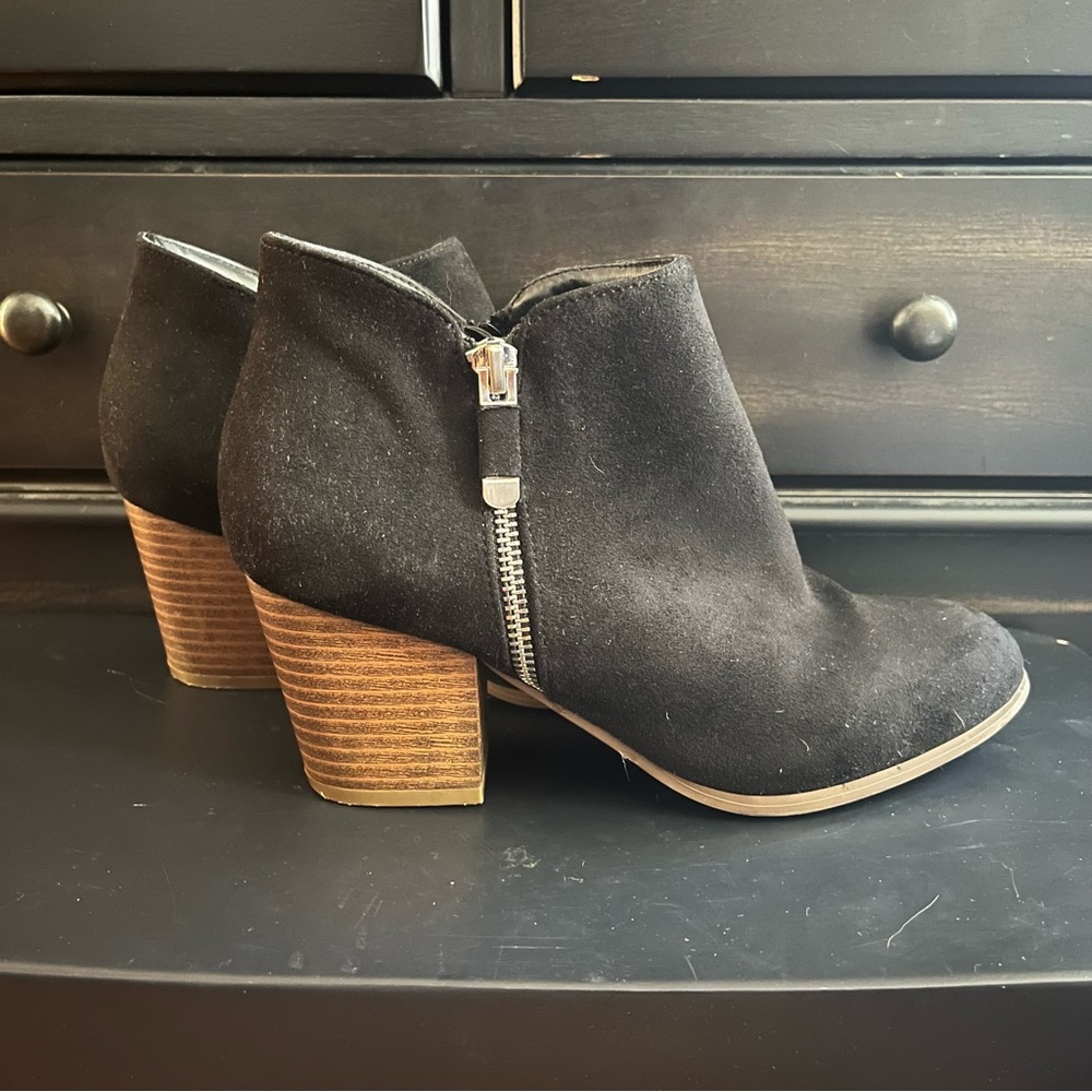Black Suede Booties